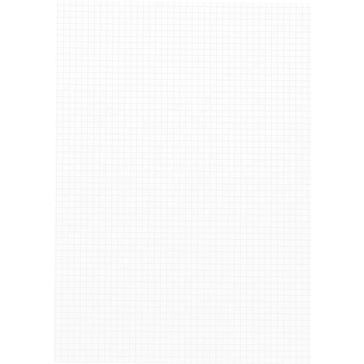 Weißes kariertes Papier mit feinen, grauen Linien.