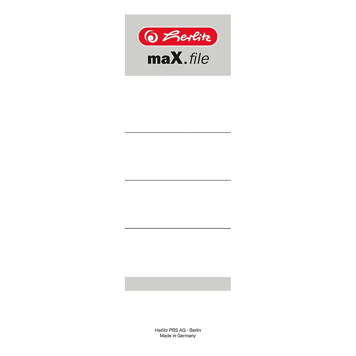 herlitz nature Rückenschild, Rückenbreite 80 mm, selbstklebend, 10 Stück
