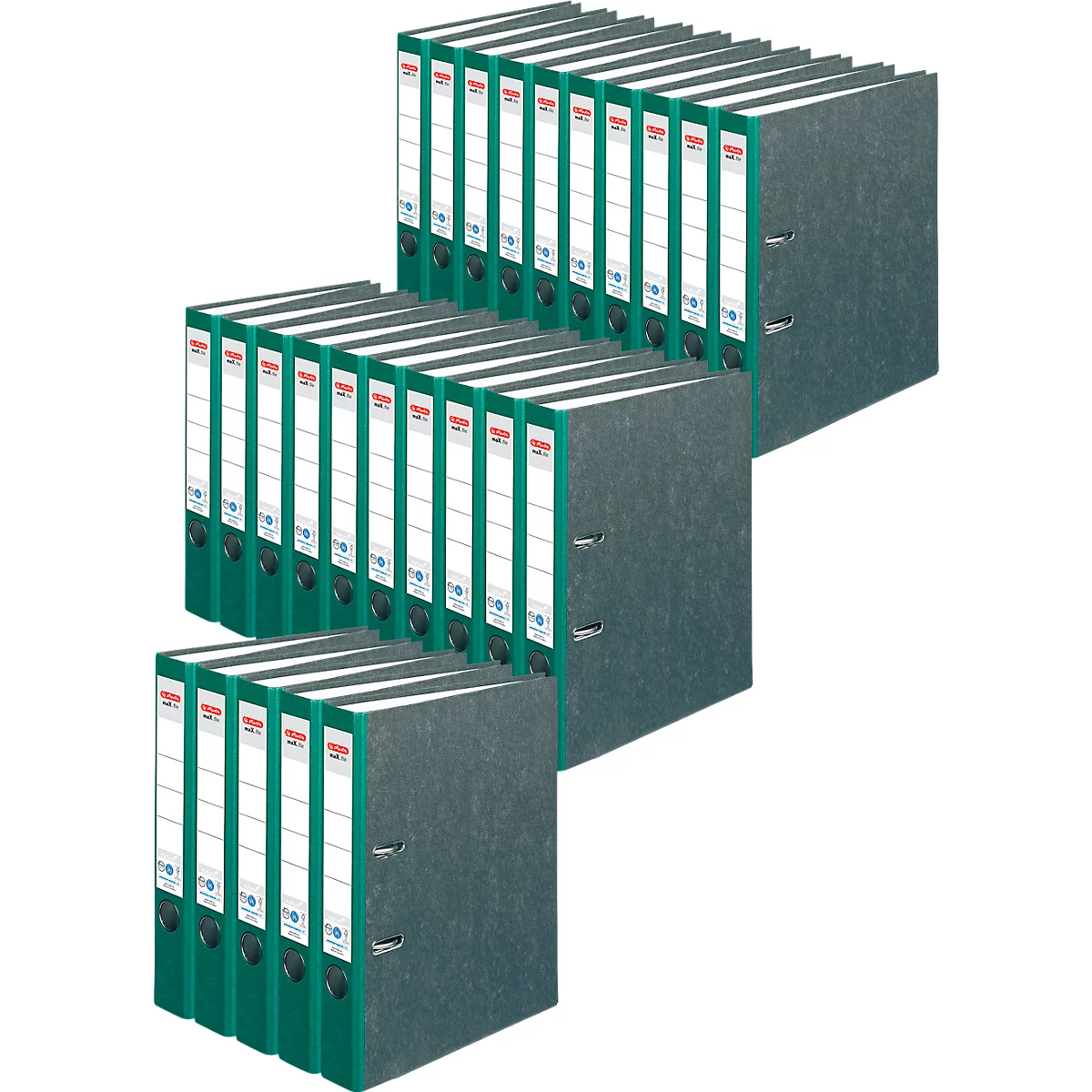 herlitz ordner maX.file nature, A4, rugbreedte 50 mm, 25 stuks, groen