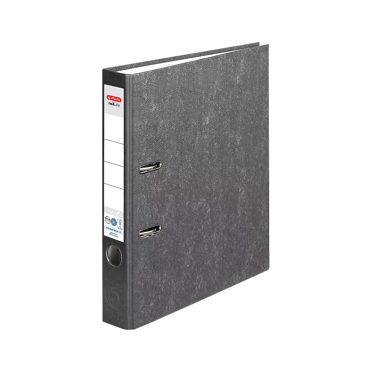 herlitz ordner maX.file nature, A4, rugbreedte 50 mm, zwart
