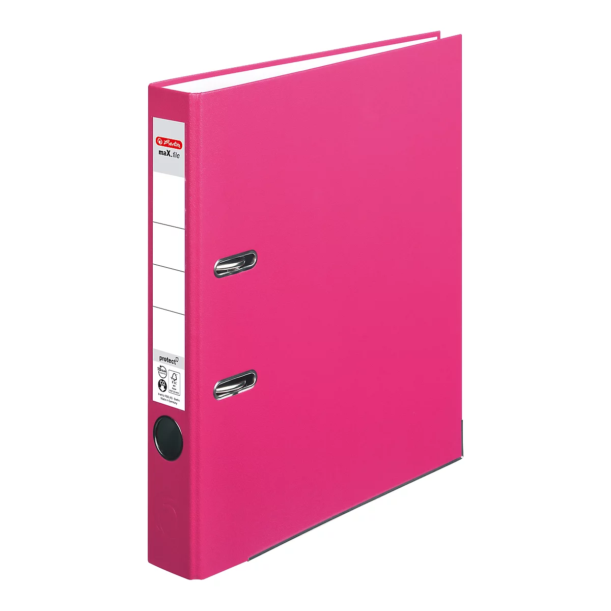herlitz ordner maX.file protect, A4, rugbreedte 50 mm, 25 stuks, roze