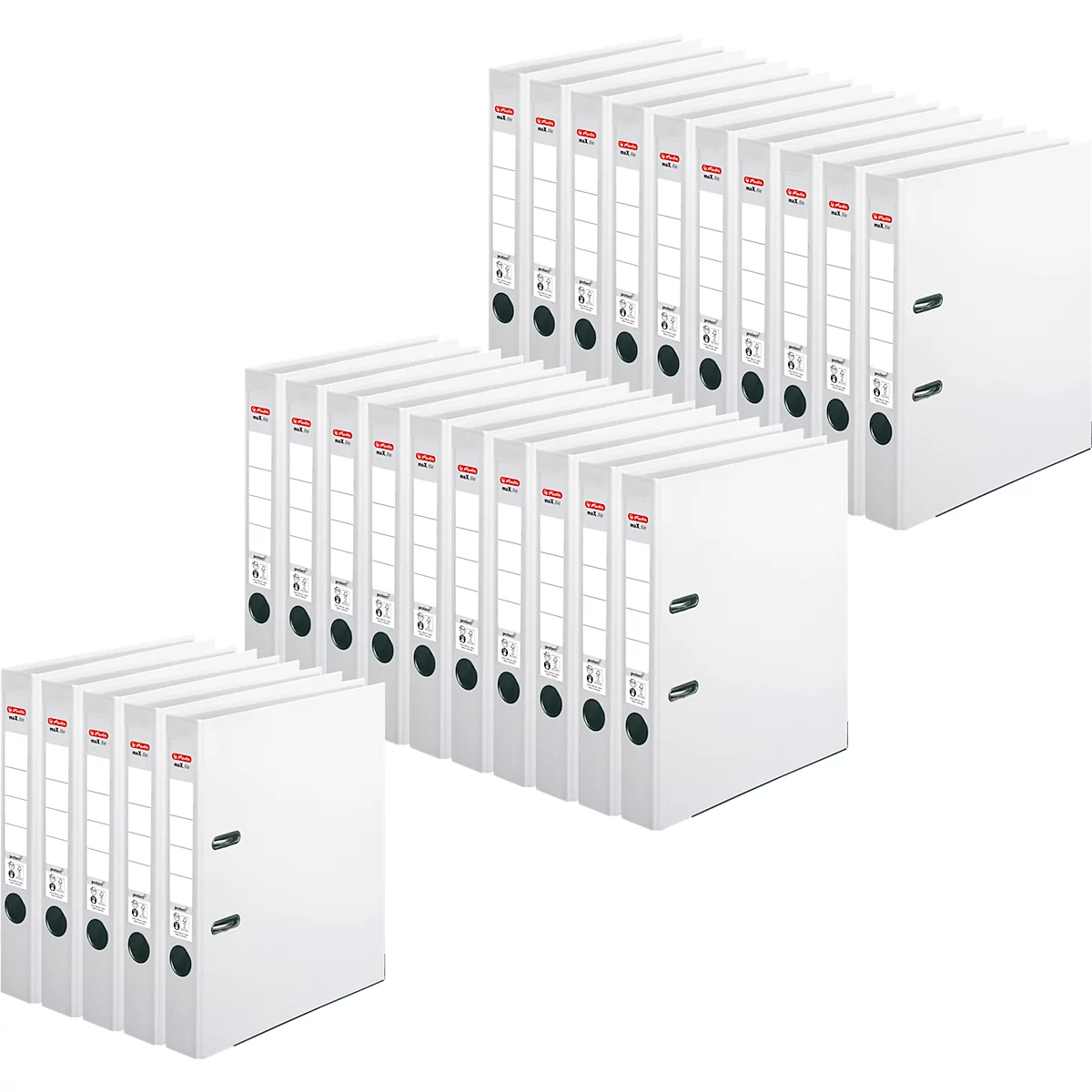 herlitz ordner maX.file protect, A4, rugbreedte 50 mm, 25 stuks, wit