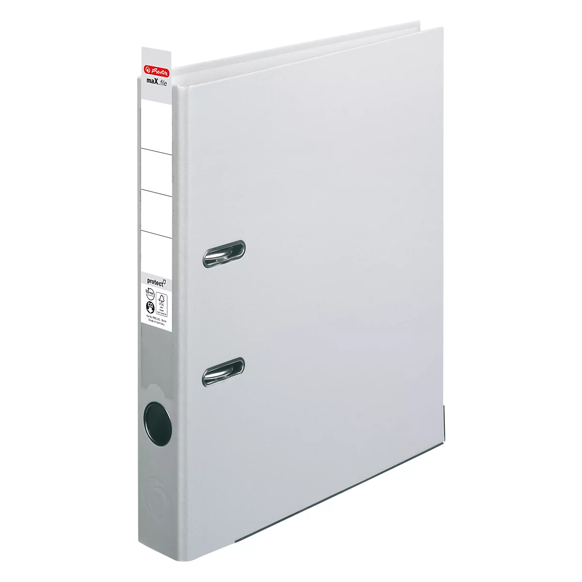 herlitz ordner maX.file protect, A4, rugbreedte 50 mm, grijs