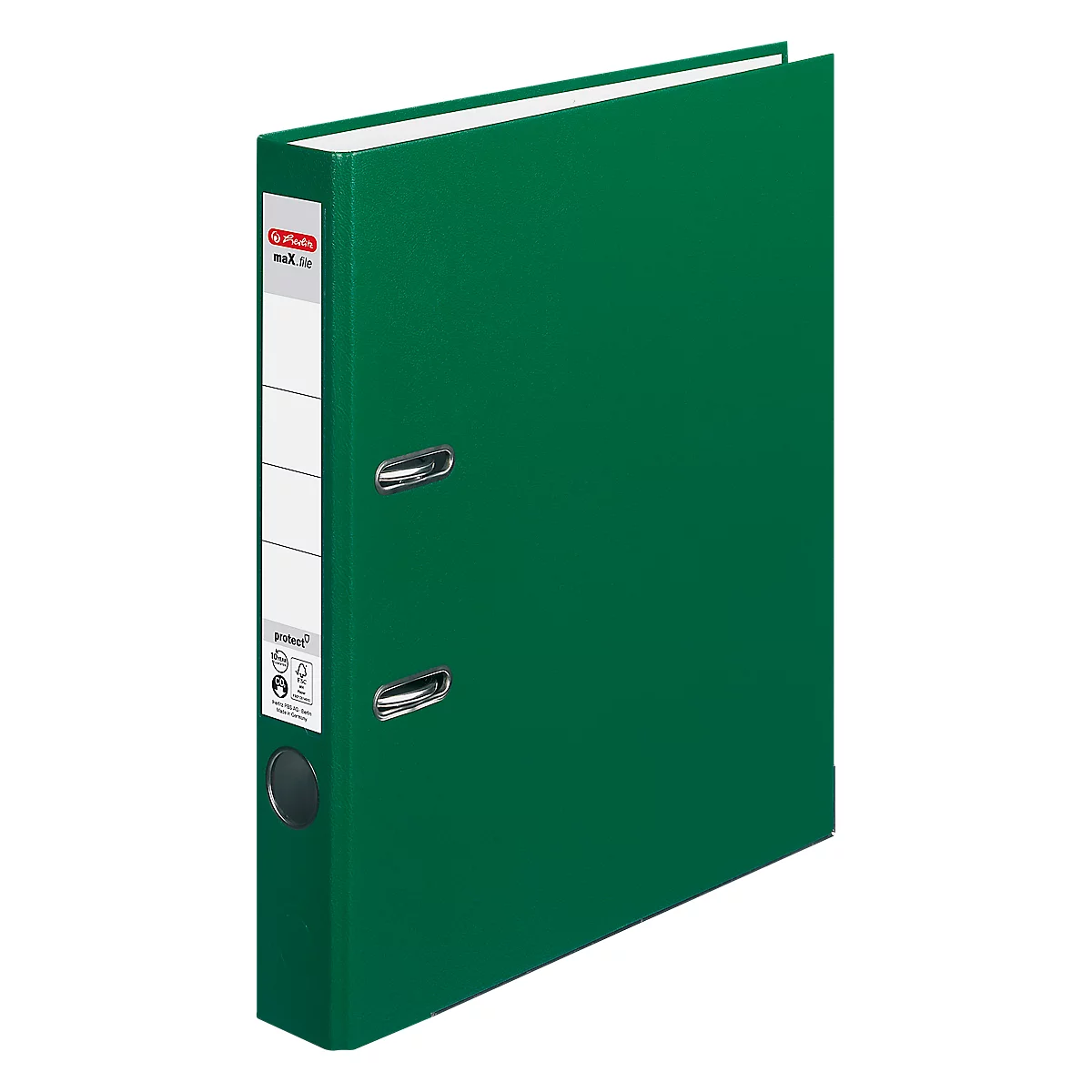 herlitz ordner maX.file protect, A4, rugbreedte 50 mm, groen