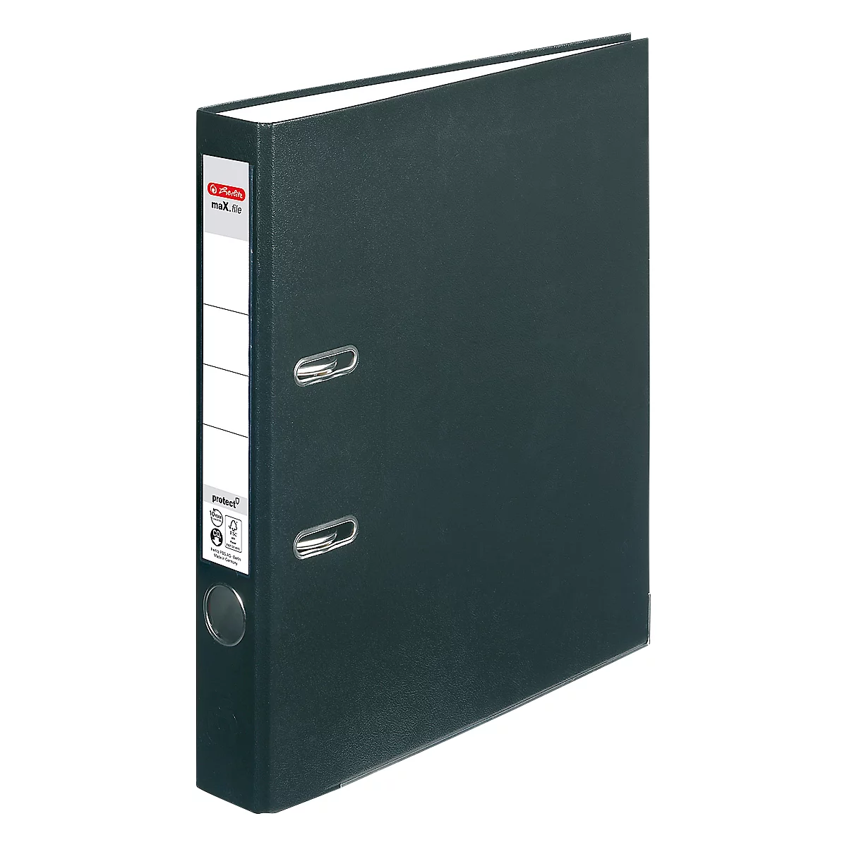 herlitz ordner maX.file protect, A4, rugbreedte 50 mm, zwart