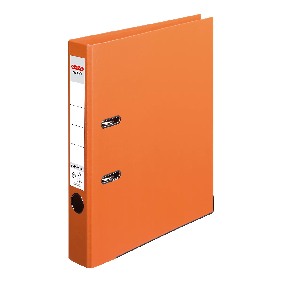 herlitz ordner maX.file protect plus, A4, rugbreedte 50 mm, 10 stuks, oranje