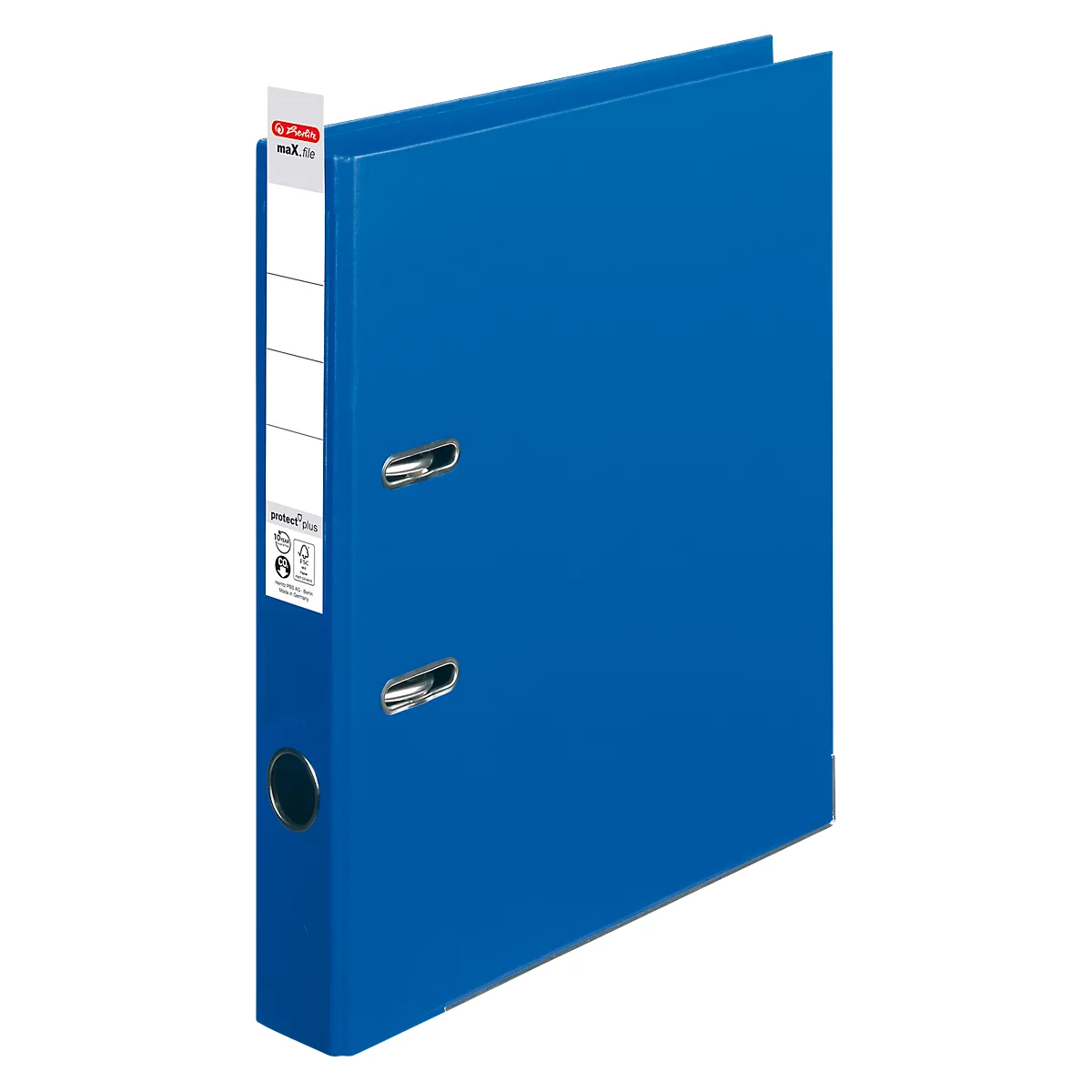 herlitz ordner maX.file protect plus, A4, rugbreedte 50 mm, blauw
