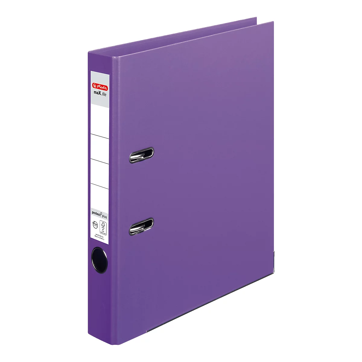 herlitz ordner maX.file protect plus, A4, rugbreedte 50 mm, paars