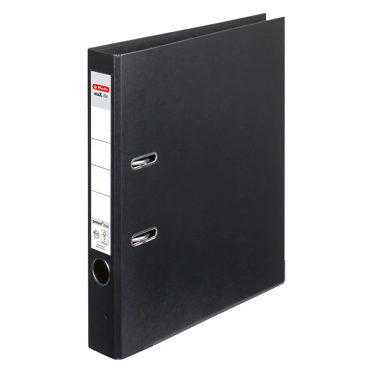 herlitz ordner maX.file protect plus, A4, rugbreedte 50 mm, zwart