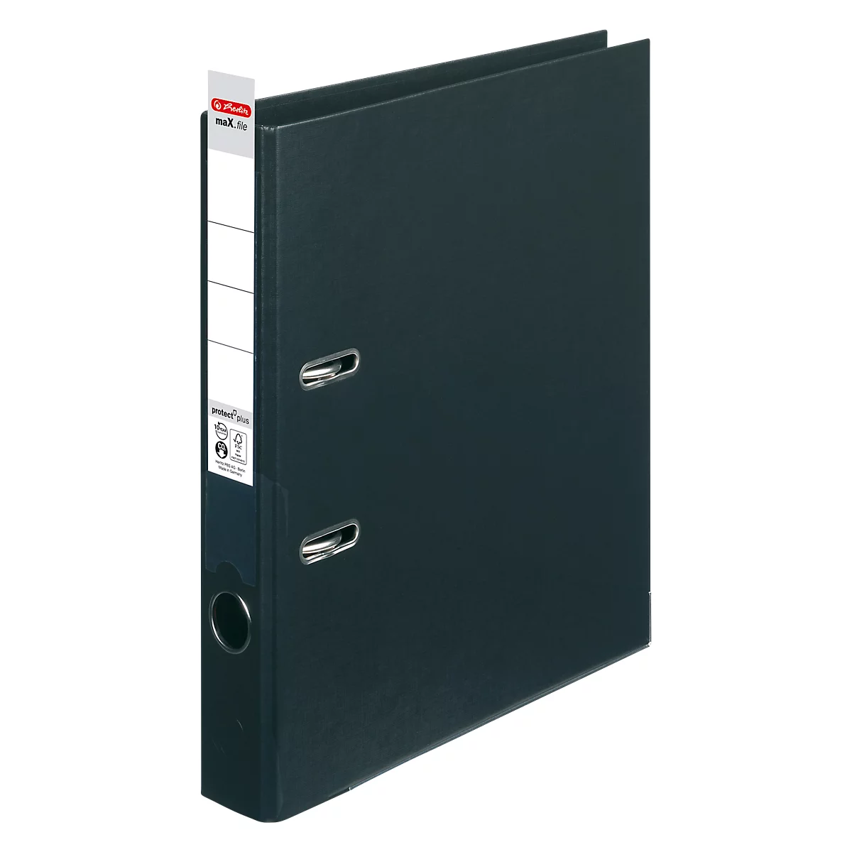 herlitz ordner maX.file protect plus, A4, rugbreedte 50 mm, zwart