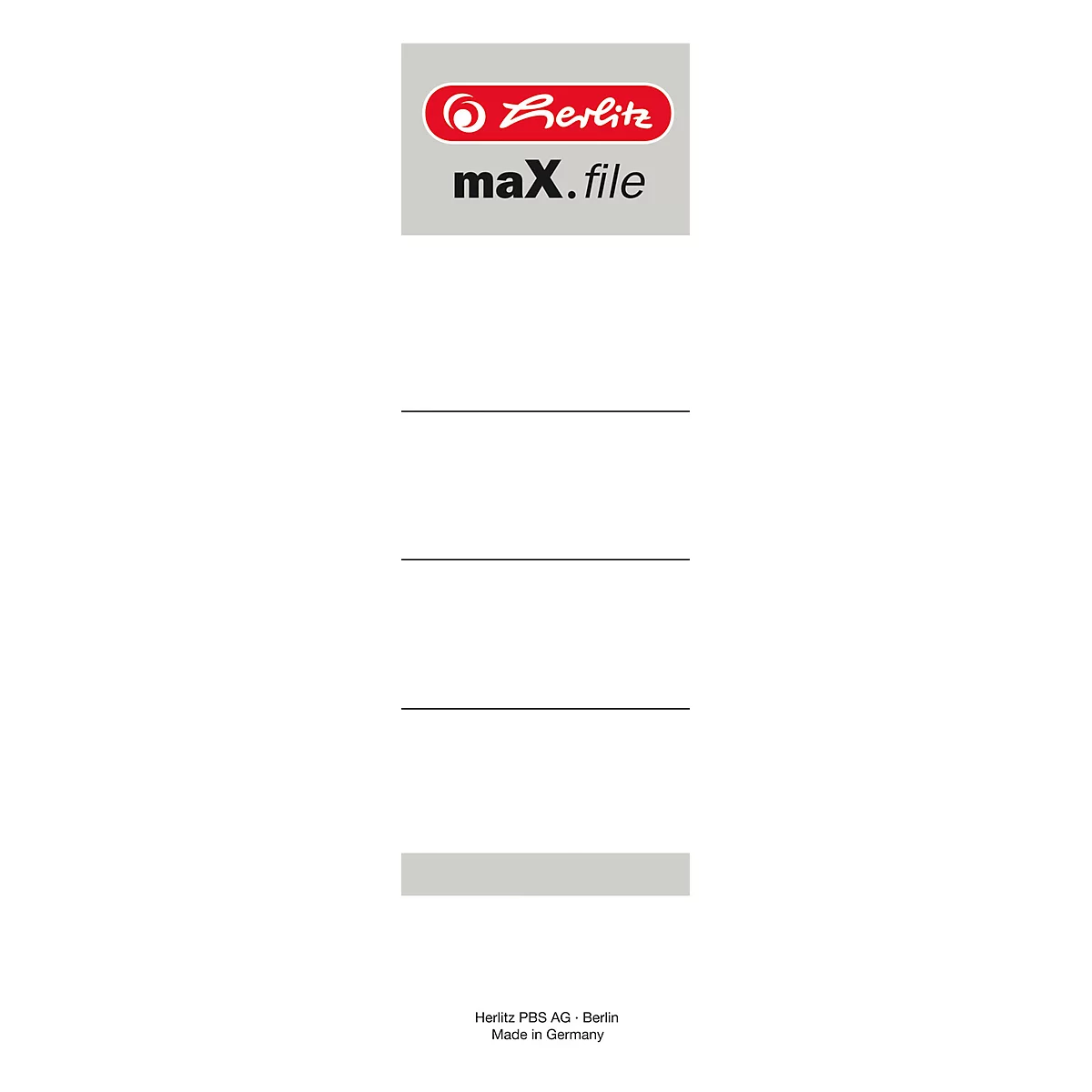 herlitz protect Rückenschild, Rückenbreite 80 mm, Einsteckschild, 10 Stück