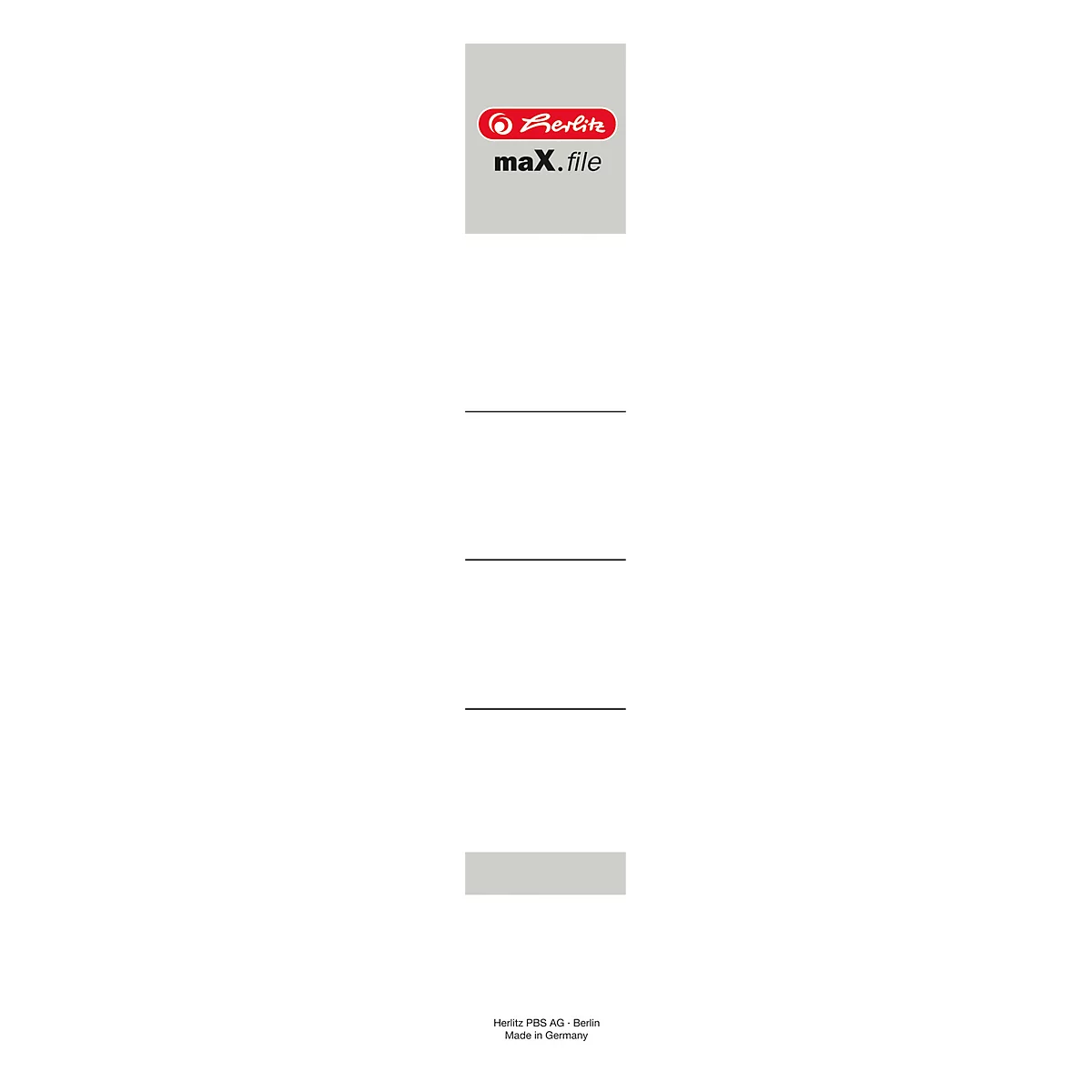 herlitz protect rugetiket, rugbreedte 50 mm, insteeketiket, 10 stuks