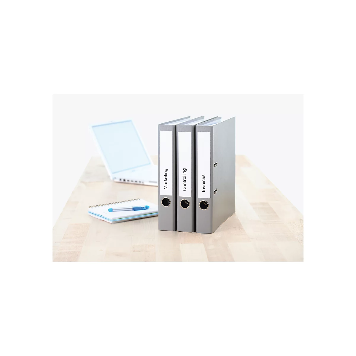 Herma ordneretiketten A4, 192 x 61 mm, permanent hechtend/bedrukbaar, 100 stuks, wit