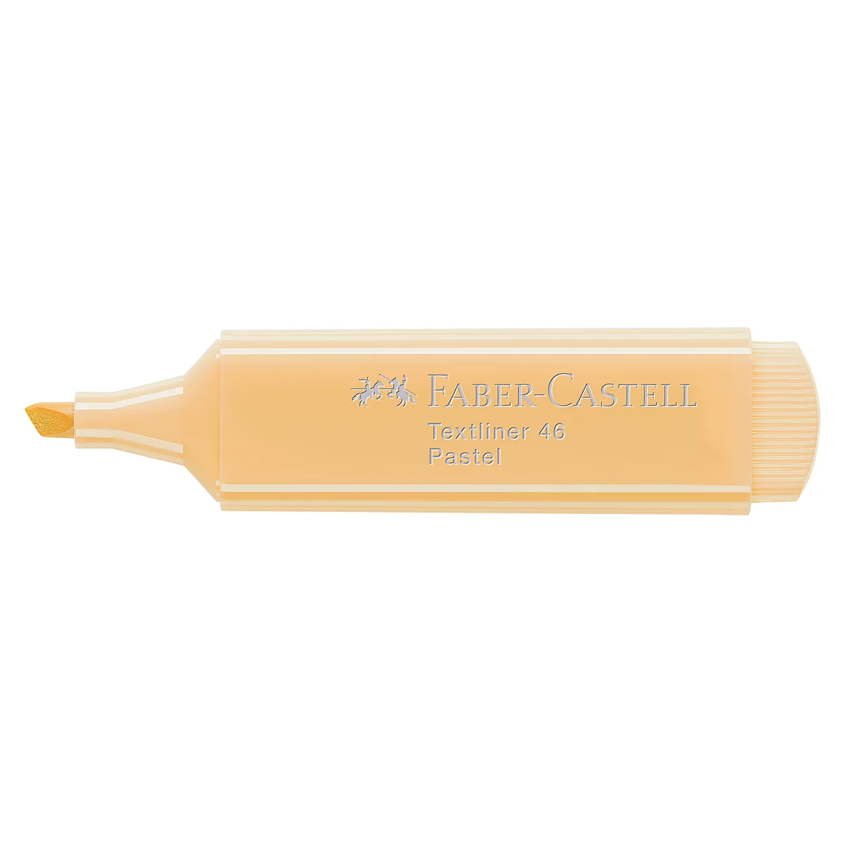 Beige highlighter from Faber-Castell. Inscription: Textliner 46 Pastel.