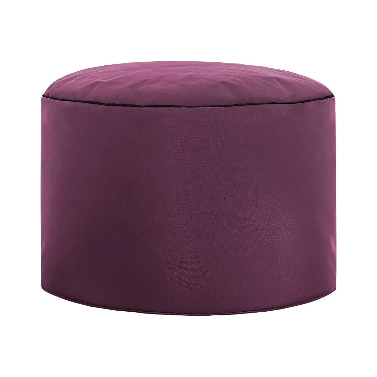 Hocker DotCom scuba®, für Sitzsack Swing, abwaschbar, Innenseite PVC-beschichtet, aubergine