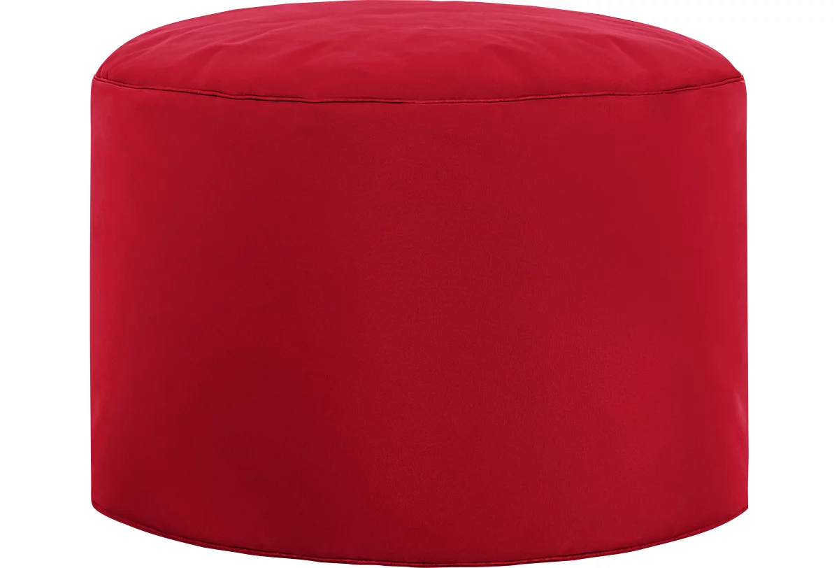 Hocker DotCom scuba®, für Sitzsack Swing, abwaschbar, Innenseite PVC-beschichtet, rot
