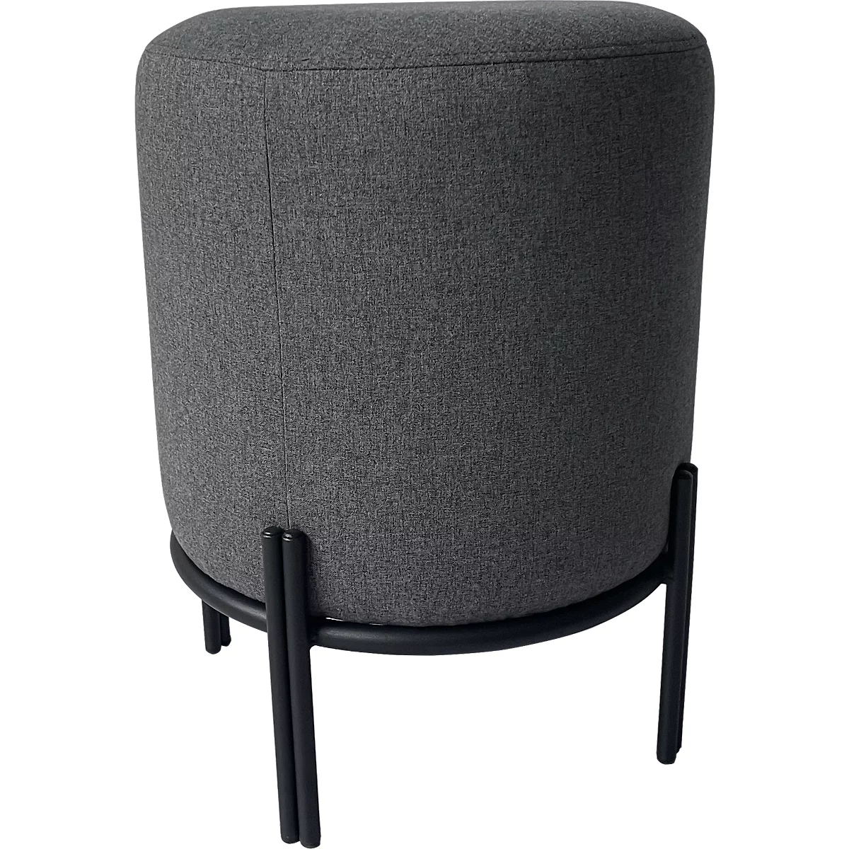 Hocker Paperflow Nest, mit Schutzkappen, Polyester & Stahl, anthrazit