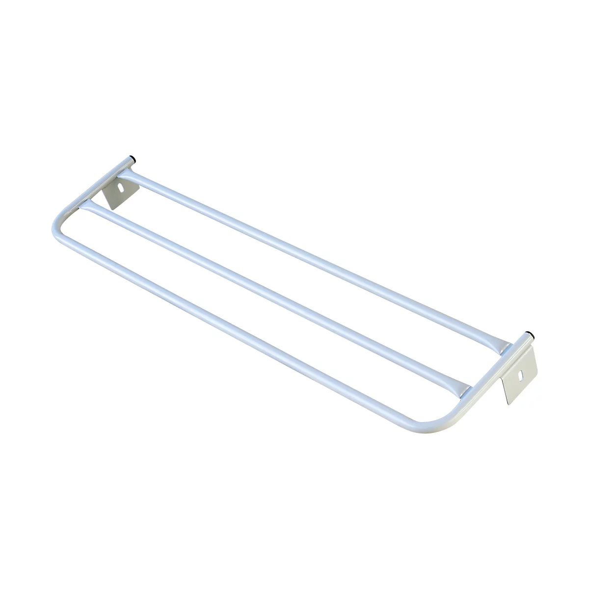 Hoedenplank voor kleedkamerbank, staal, 1015 mm lang, lichtgrijs