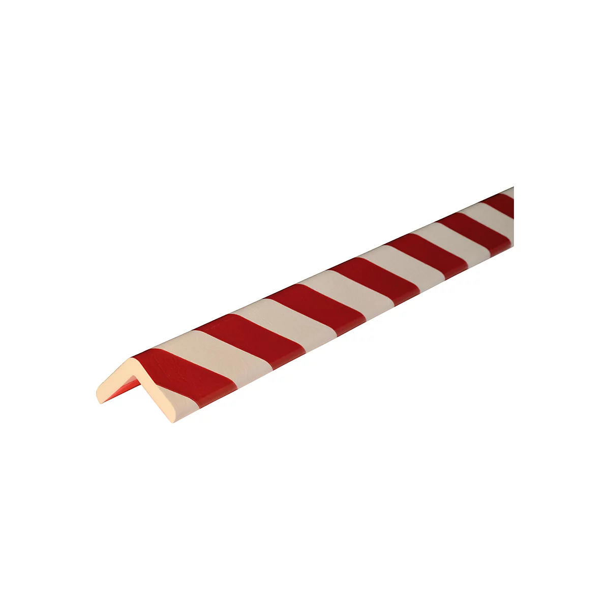 Hoekbeschermprofiel type H +, 1 m/stuk, wit/rood