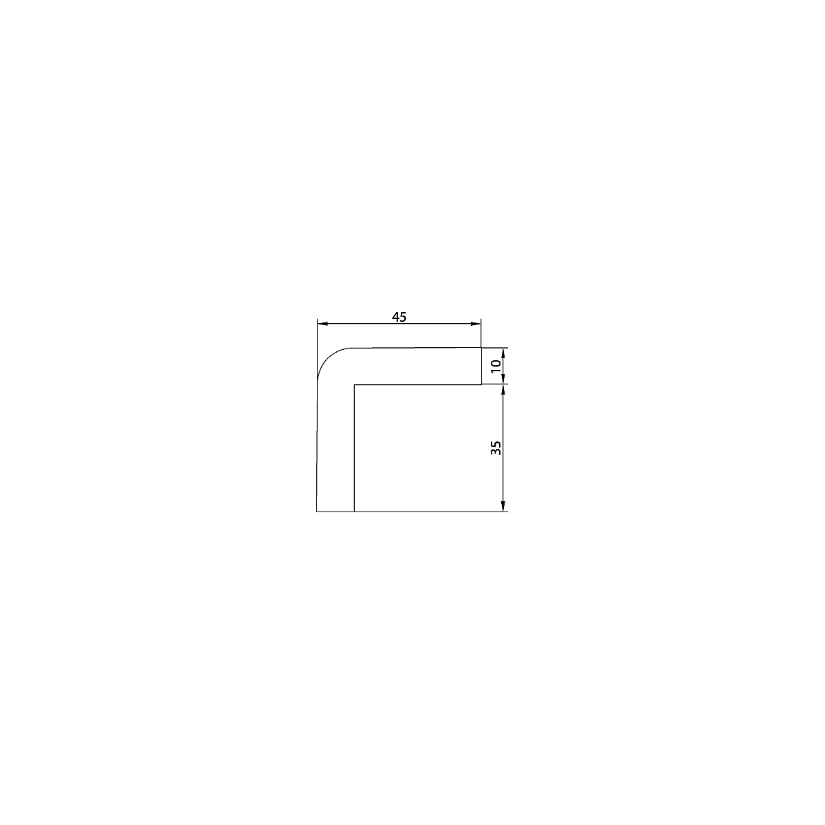 Hoekbeschermprofiel type H, 5-m-rol