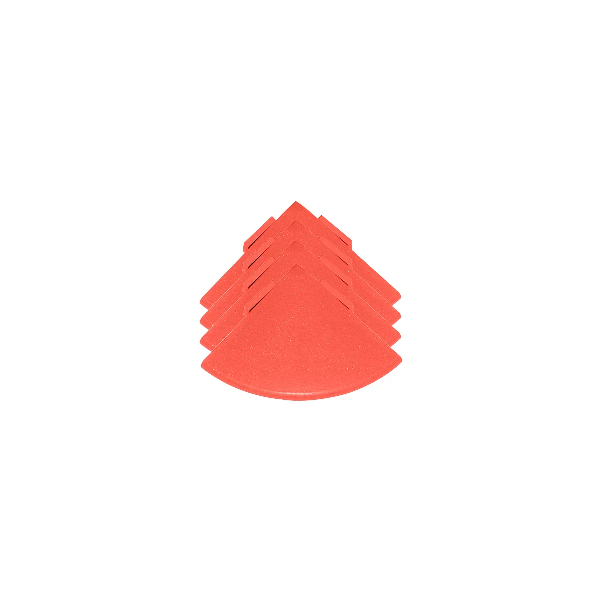 Hoeken voor vloerrooster Yoga Rost®, rood, 4 stuks