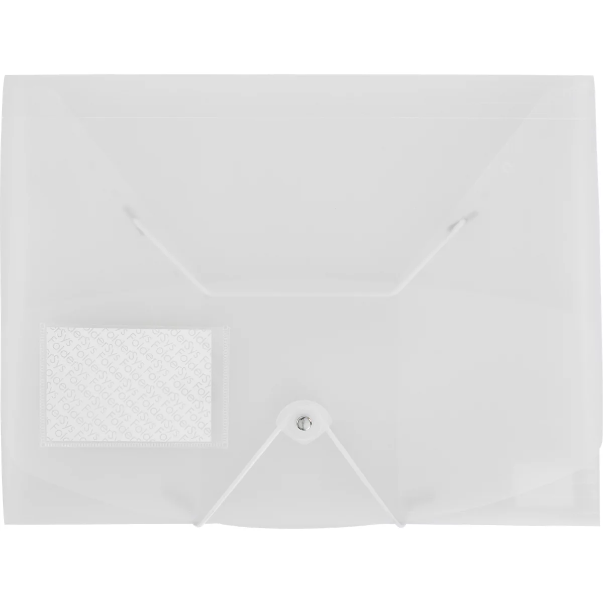 Hoekmappen FolderSys JUMBO, A4, B 240 x H 320 mm, 3 binnenflappen &amp; elastische sluiting, polypropyleen, dikte 0,42 mm, transparant, 10 st.