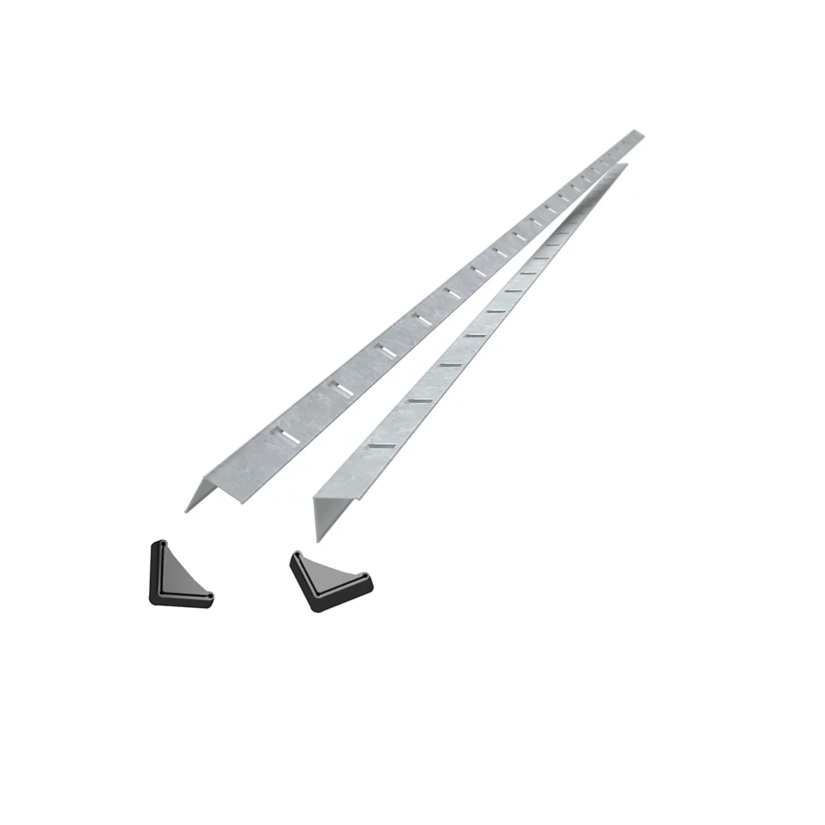 Hoekprofiel, voor legbordstelling, H 2000 mm, gegalvaniseerd, 2 stuks