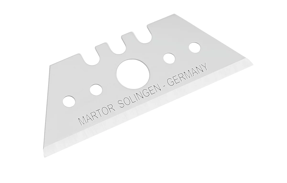 Hoja trapezoidal MARTOR 5232, 10 piezas, L 53 x A 19 mm, acero, espesor del material 0,63 mm