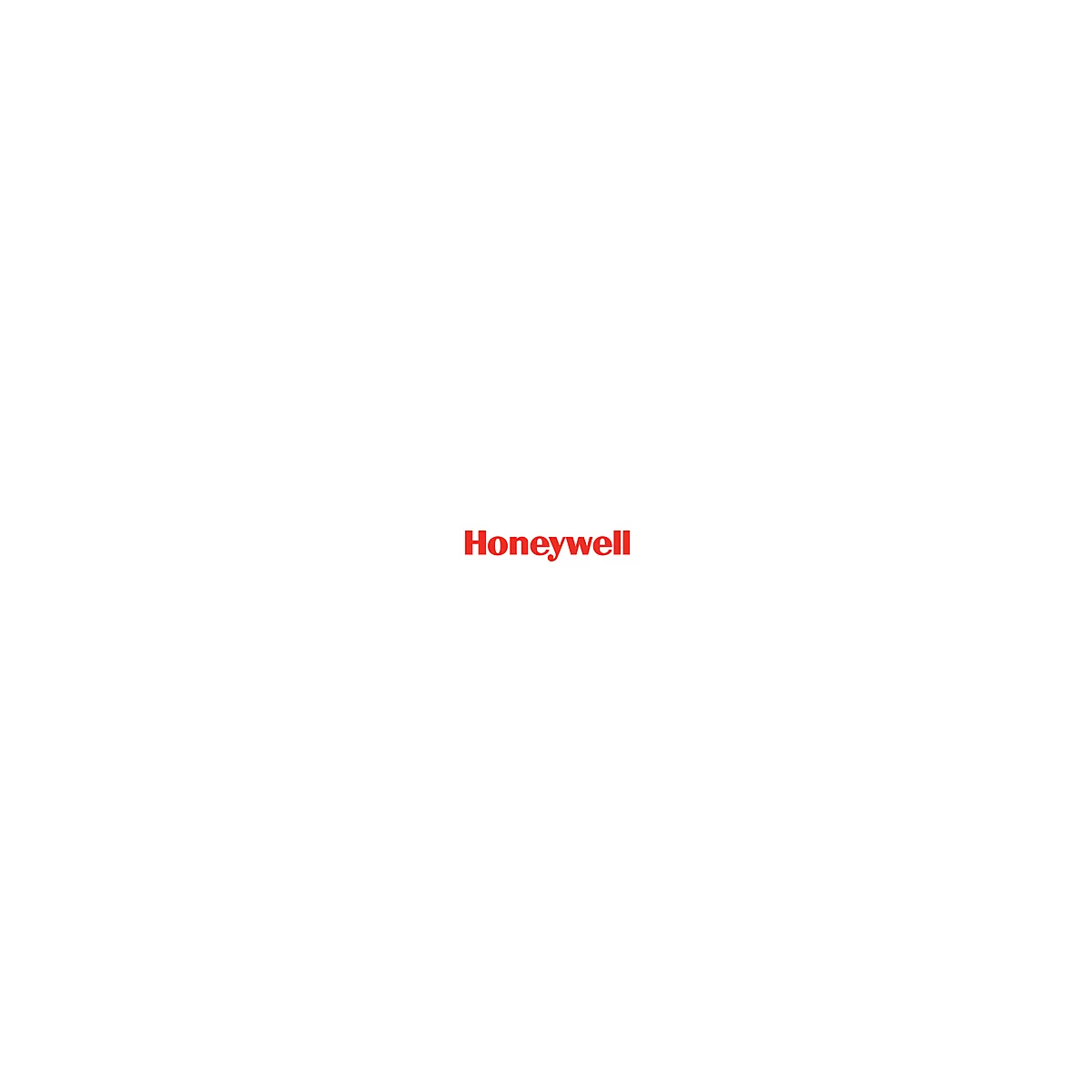 Logo Honeywell rouge sur fond blanc.