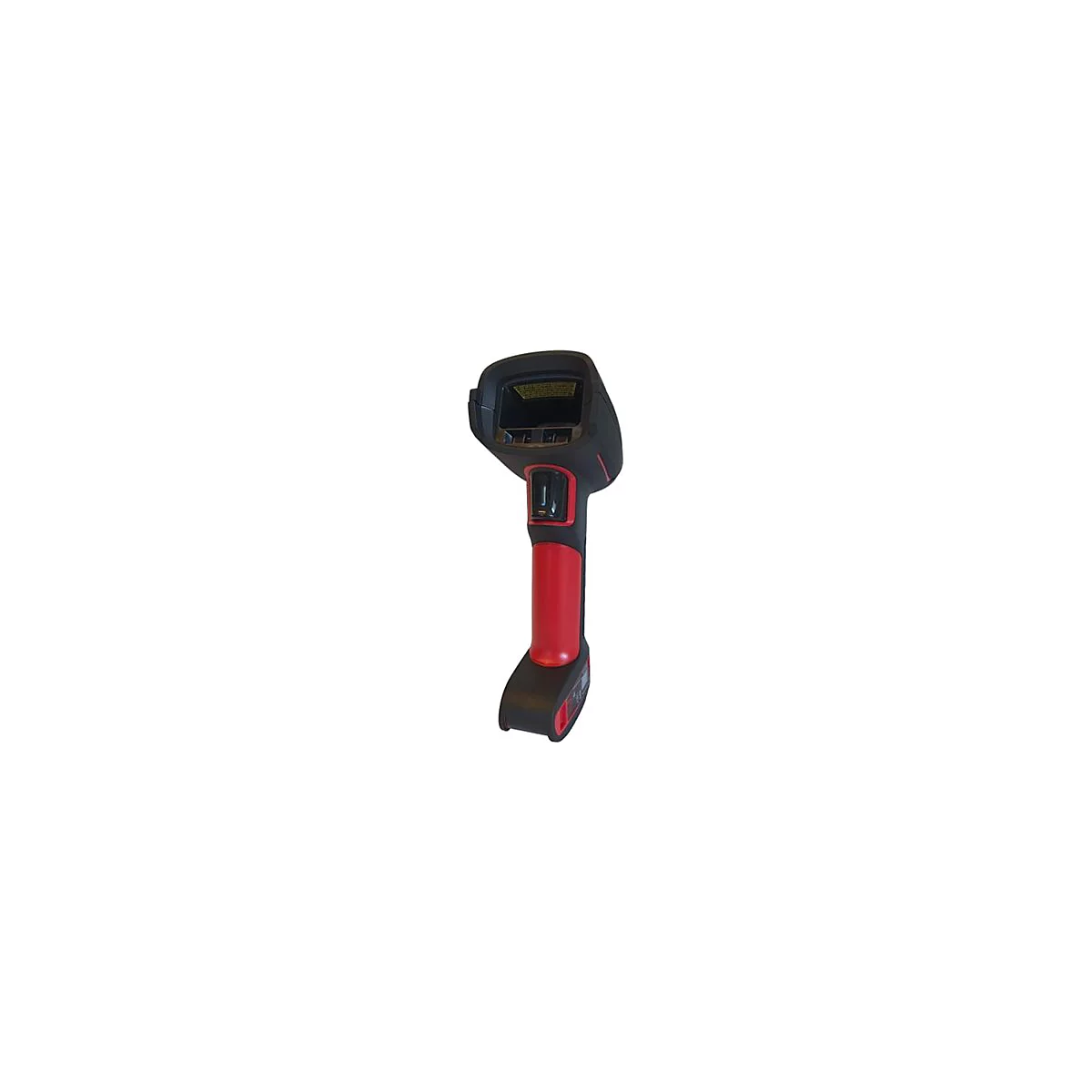 Schwarzes und rotes ThermografiegerÃ¤t. Ein Griff, ein Bildschirm und ein roter Griff.
