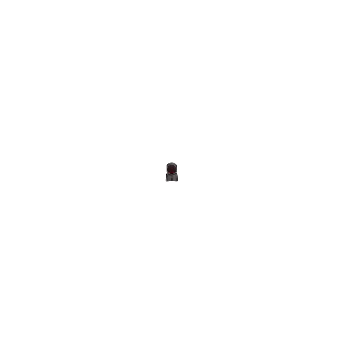 Schwarzer Barcode-Scanner, rote Laser-Lichter.