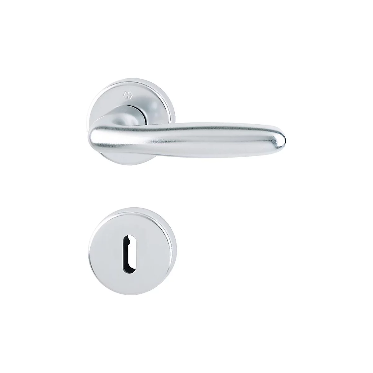 HOPPE Verona rozettengarnituur 1510/42KB/42KBS, aluminium F1, voor deurdikte 37-47 mm, DIN L/R, QuickpinPlus
