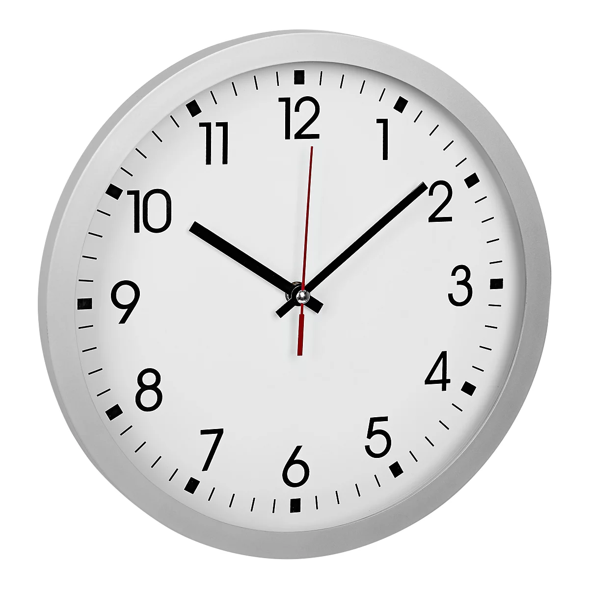 Horloge murale, Ø 300 mm, argenté