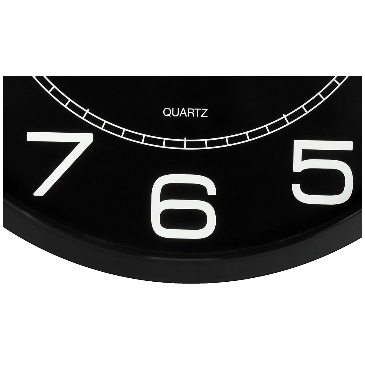 Horloge murale UNILUX Mega, quartz, Ø 57,5 cm, noir