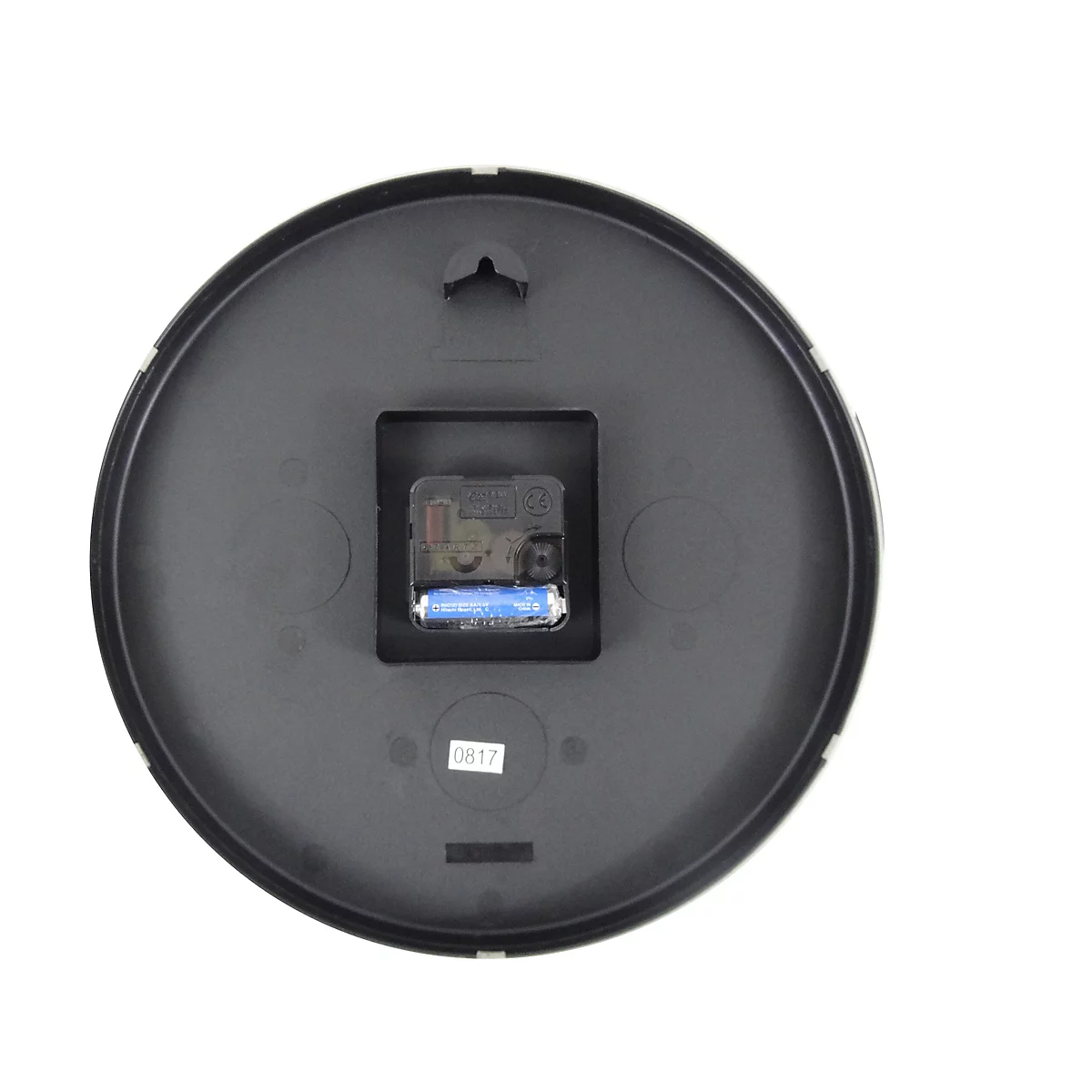 Horloge murale UNILUX Pop avec mouvement à quartz silencieux, Ø 30 cm, cadre en plastique ABS, noir