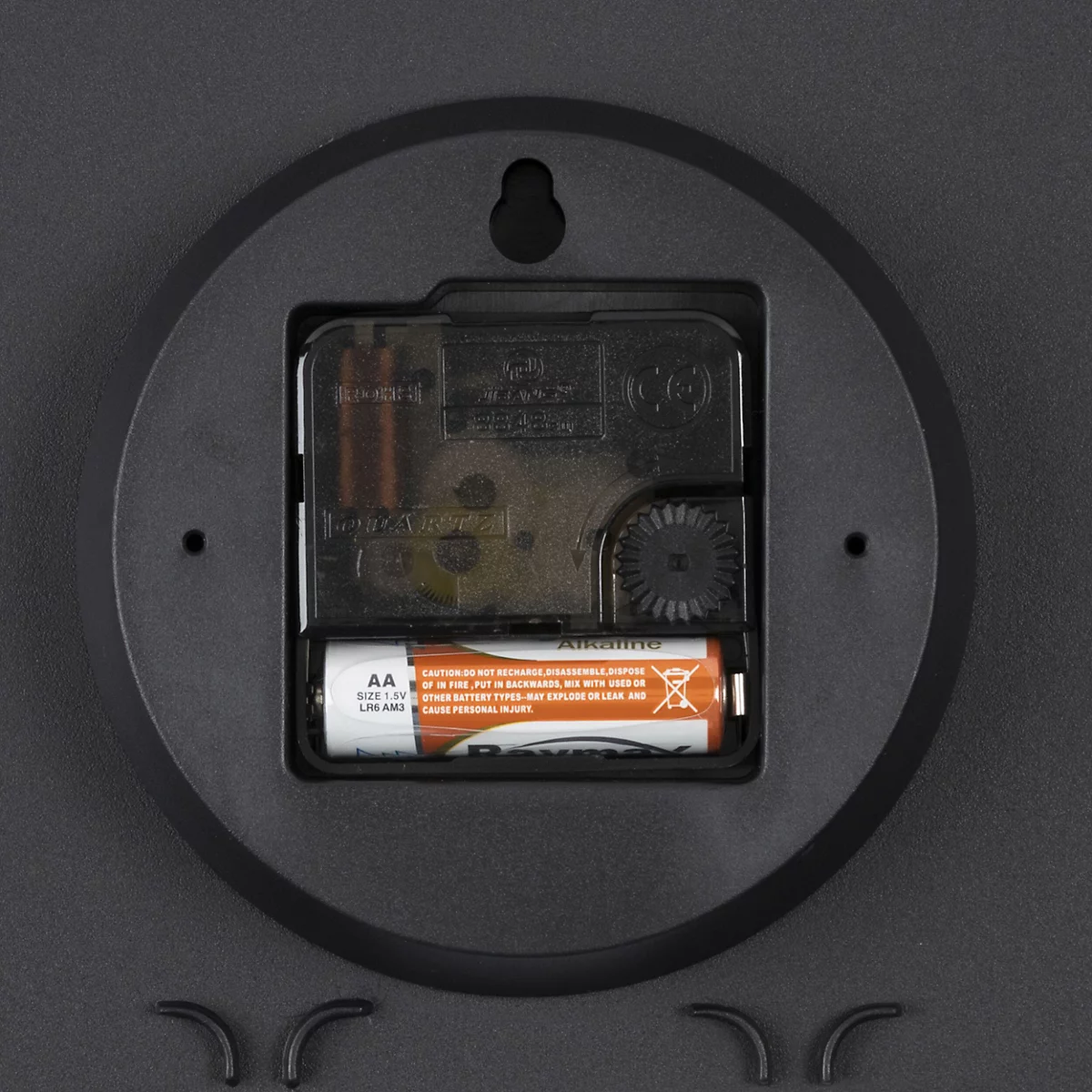 Horloge murale UNILUX Pop avec mouvement à quartz silencieux, Ø 30 cm, cadre en plastique ABS, noir