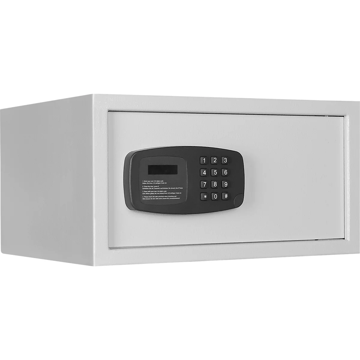 Hoteltresor Panther LPT 1, B 432 x T 365 x H 229 mm, 27 Liter, lichtgrau