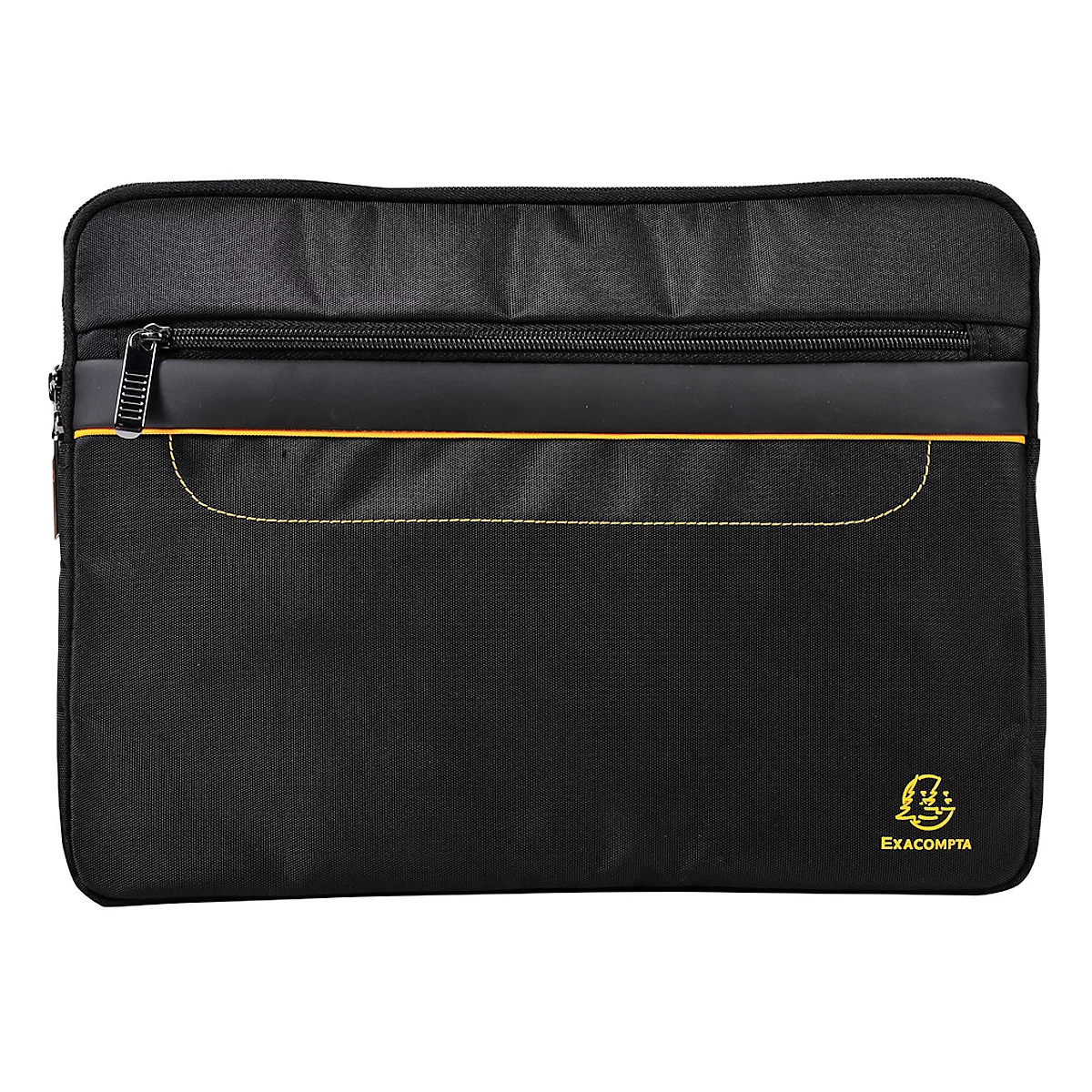 Housse pour ordinateur portable Exacompta Exactive®, pour 1 ordinateur portable ou tablette jusqu'à 13,3″,1 poche zippée, tissu polyester imperméable, noir