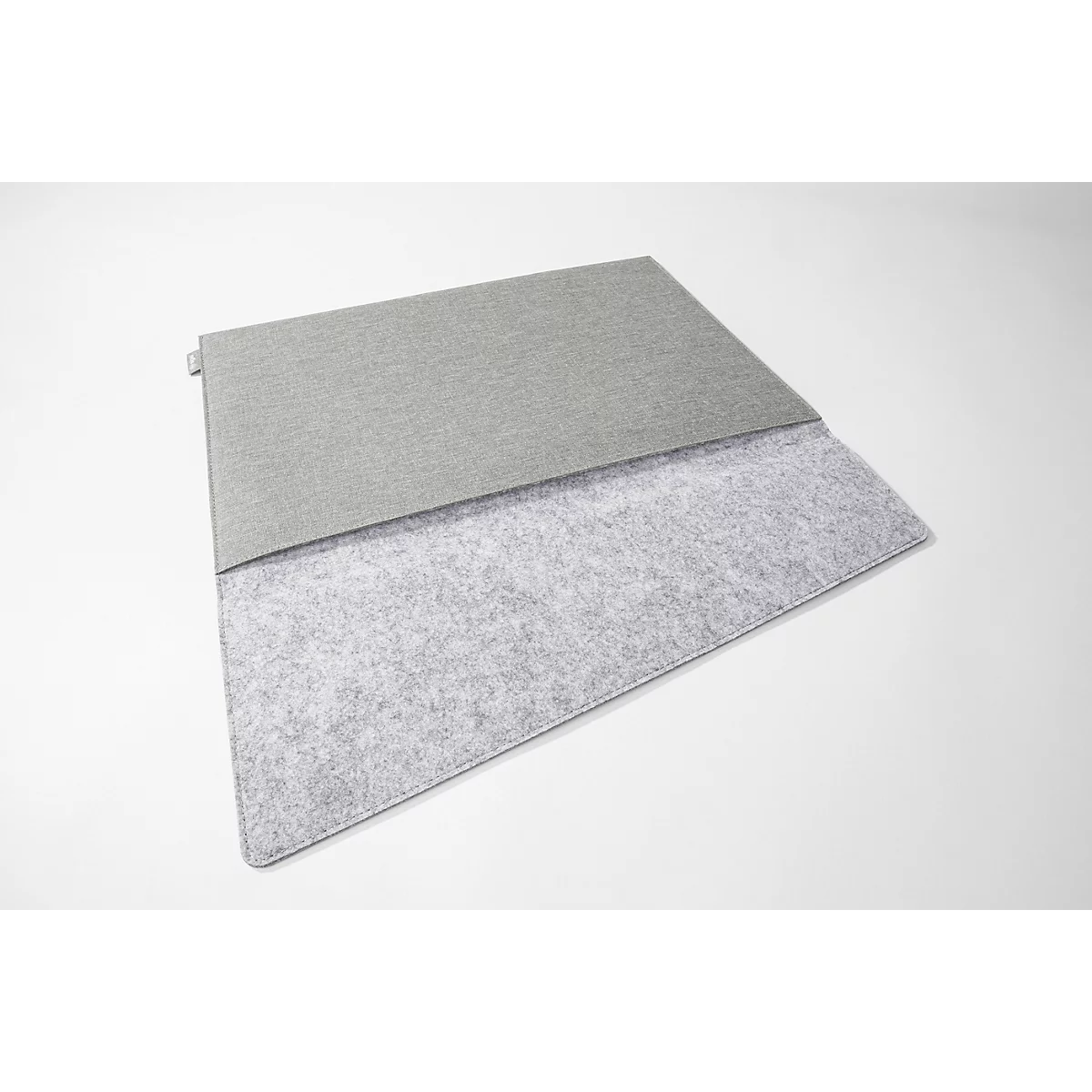 Housse Sigel pour ordinateur portable, taille M, pour 1 ordinateur portable jusqu'à 15,6″, RPET/feutre synthétique, gris clair