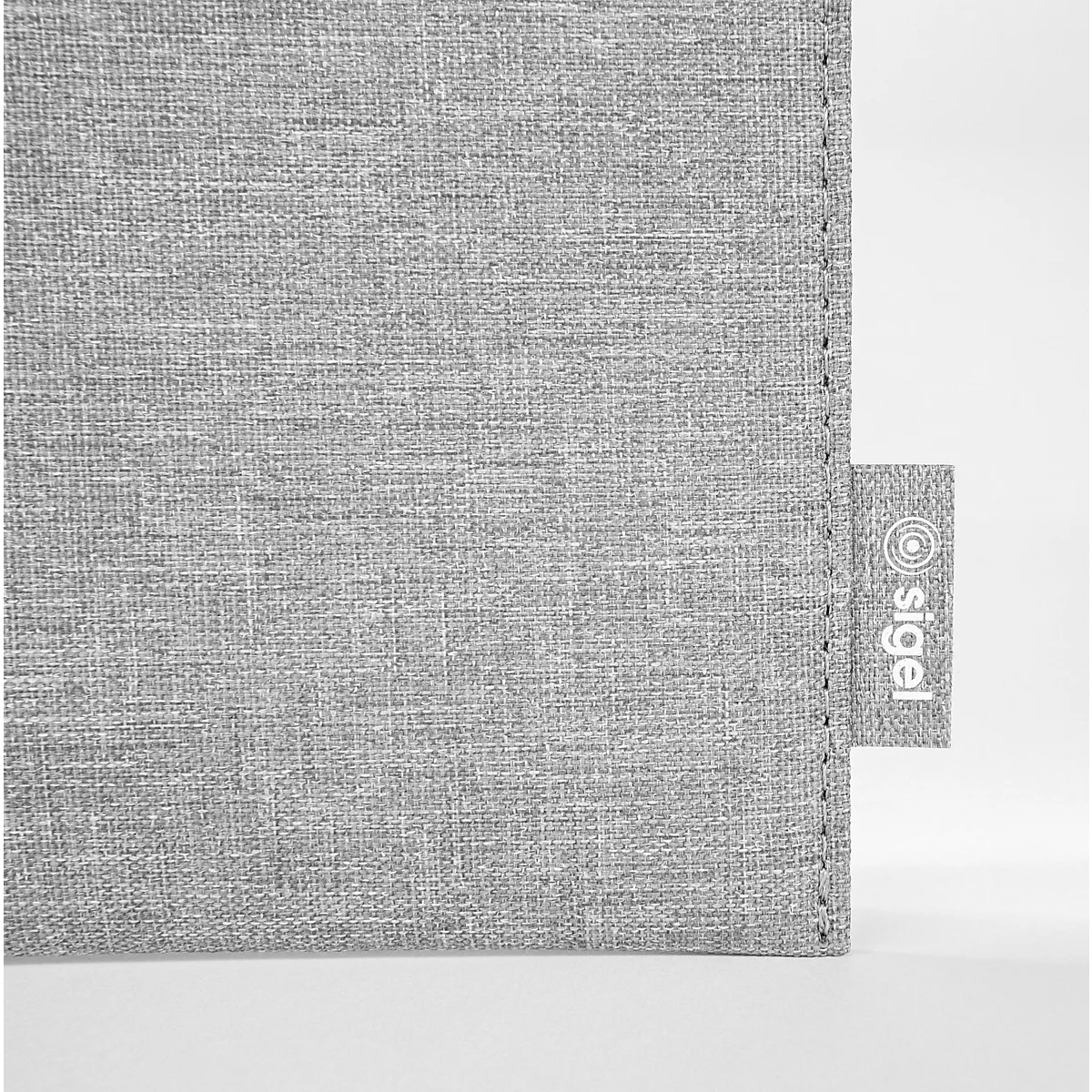 Housse Sigel pour ordinateur portable, taille M, pour 1 ordinateur portable jusqu'à 15,6″, RPET/feutre synthétique, gris clair
