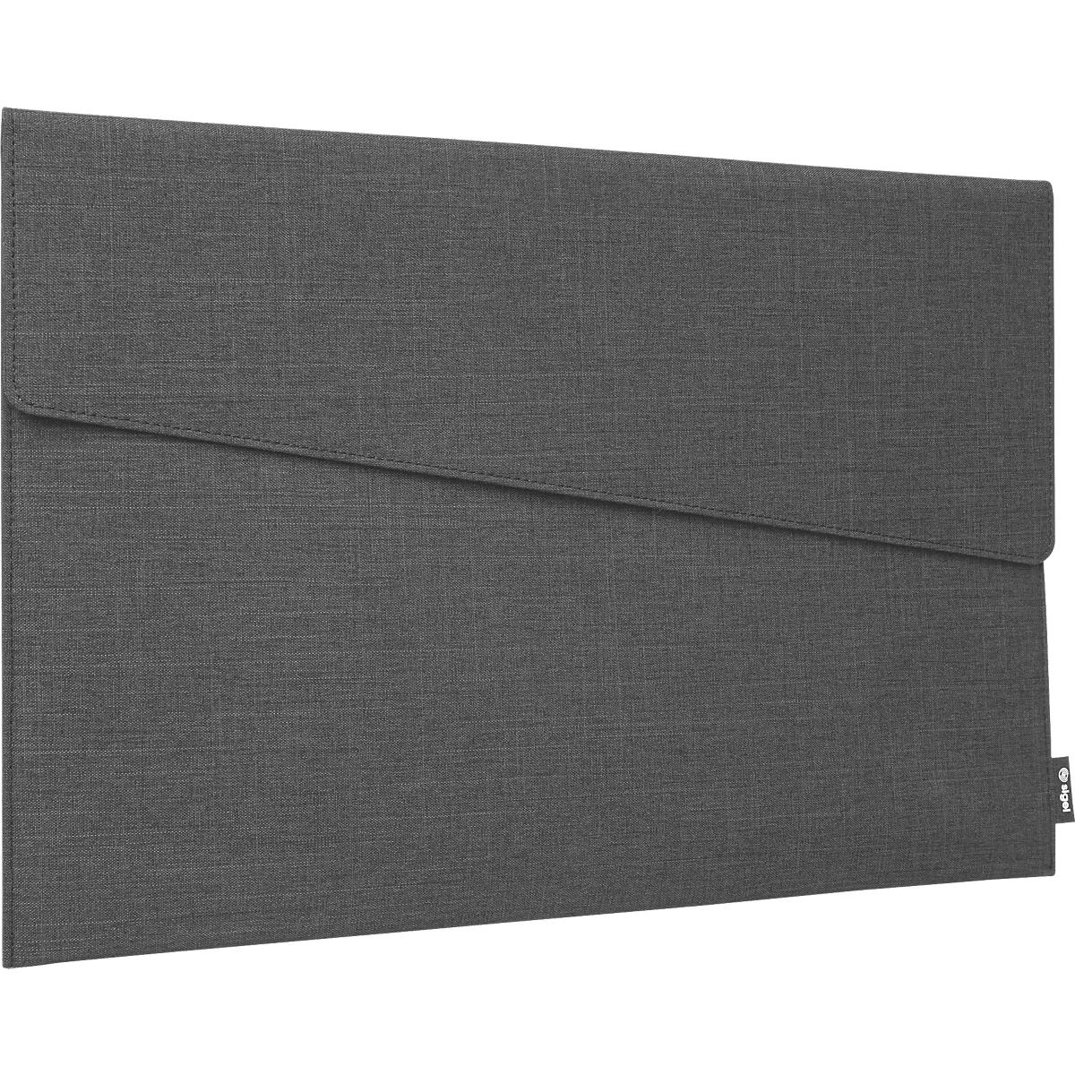 Housse Sigel pour ordinateur portable, taille M, pour 1 ordinateur portable jusqu'à 15,6″, RPET/feutre synthétique, gris foncé