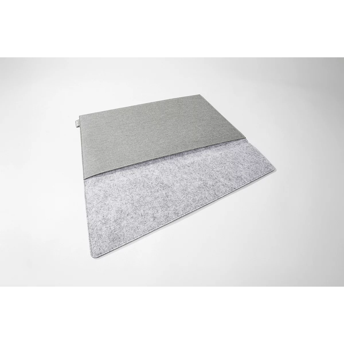 Housse Sigel pour ordinateur portable, taille S, pour 1 ordinateur portable jusqu'à 14″, RPET/feutre synthétique, gris clair
