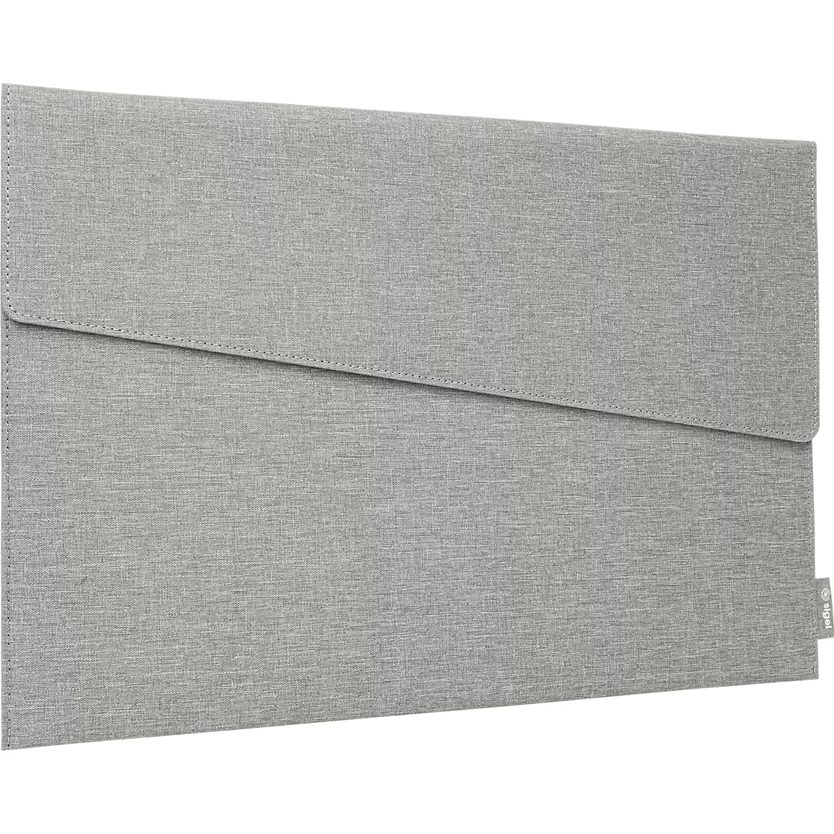 Housse Sigel pour ordinateur portable, taille S, pour 1 ordinateur portable jusqu'à 14″, RPET/feutre synthétique, gris clair