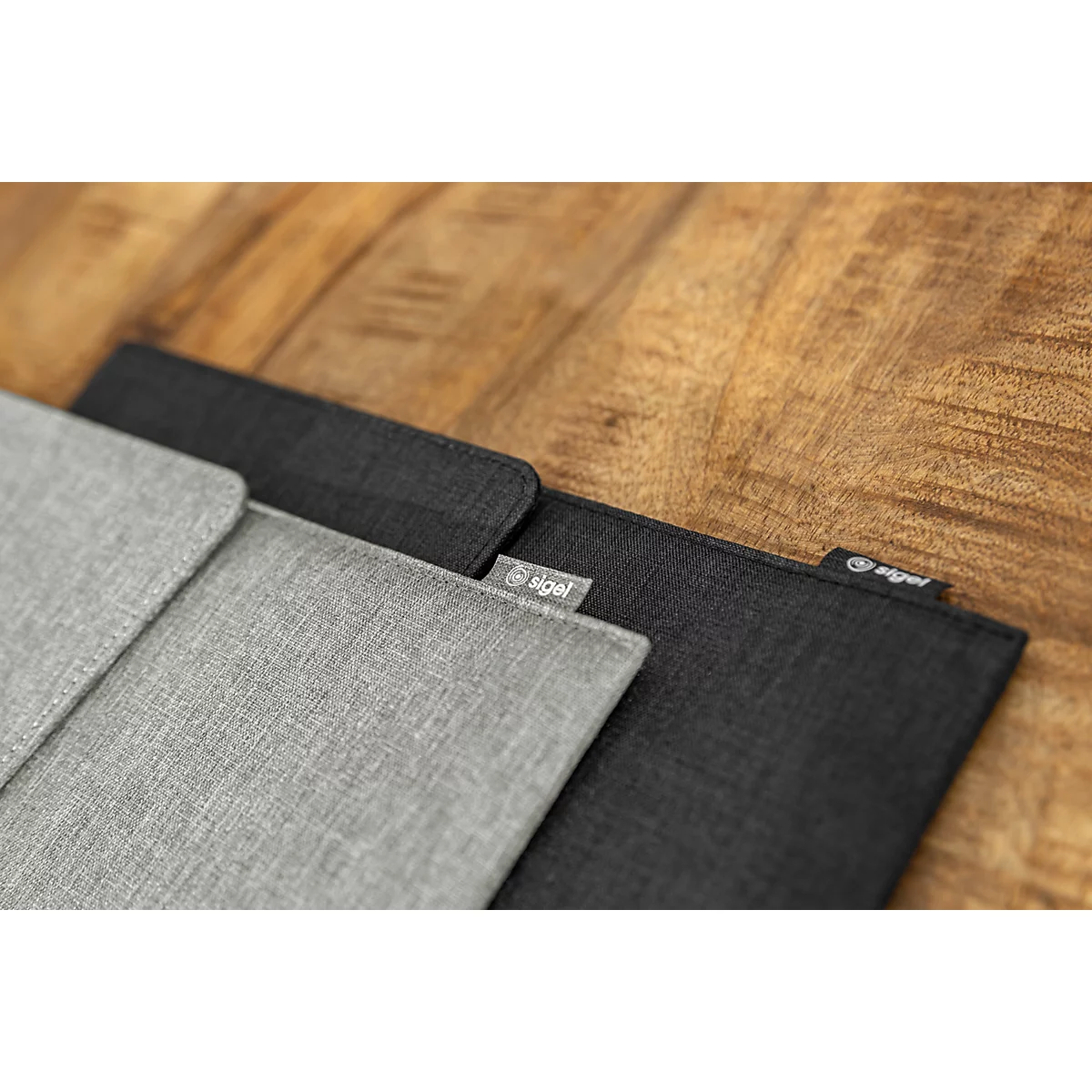 Housse Sigel pour ordinateur portable, taille S, pour 1 ordinateur portable jusqu'à 14″, RPET/feutre synthétique, gris foncé