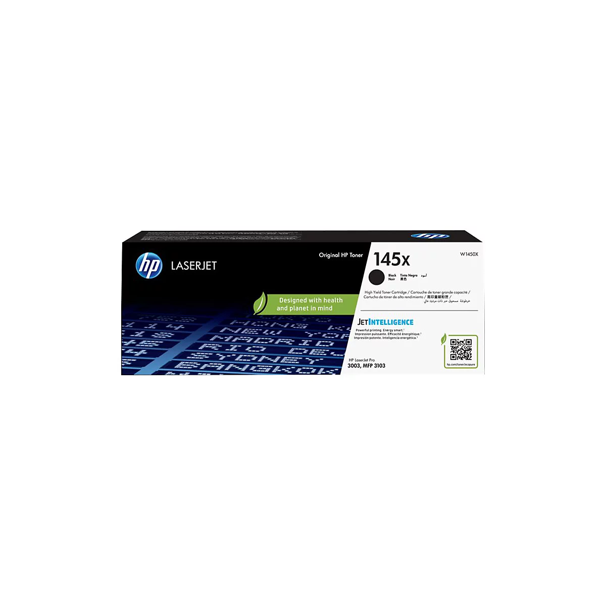 HP 145X - Hohe Ergiebigkeit - Schwarz - original - LaserJet - Tonerpatrone (W1450X)