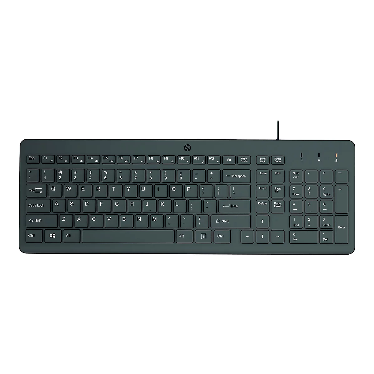 HP 150 - Tastatur - Deutsch - Schwarz - für Victus by HP Laptop 15, 16; Laptop 14, 15, 15s; Pavilion Plus Laptop 14