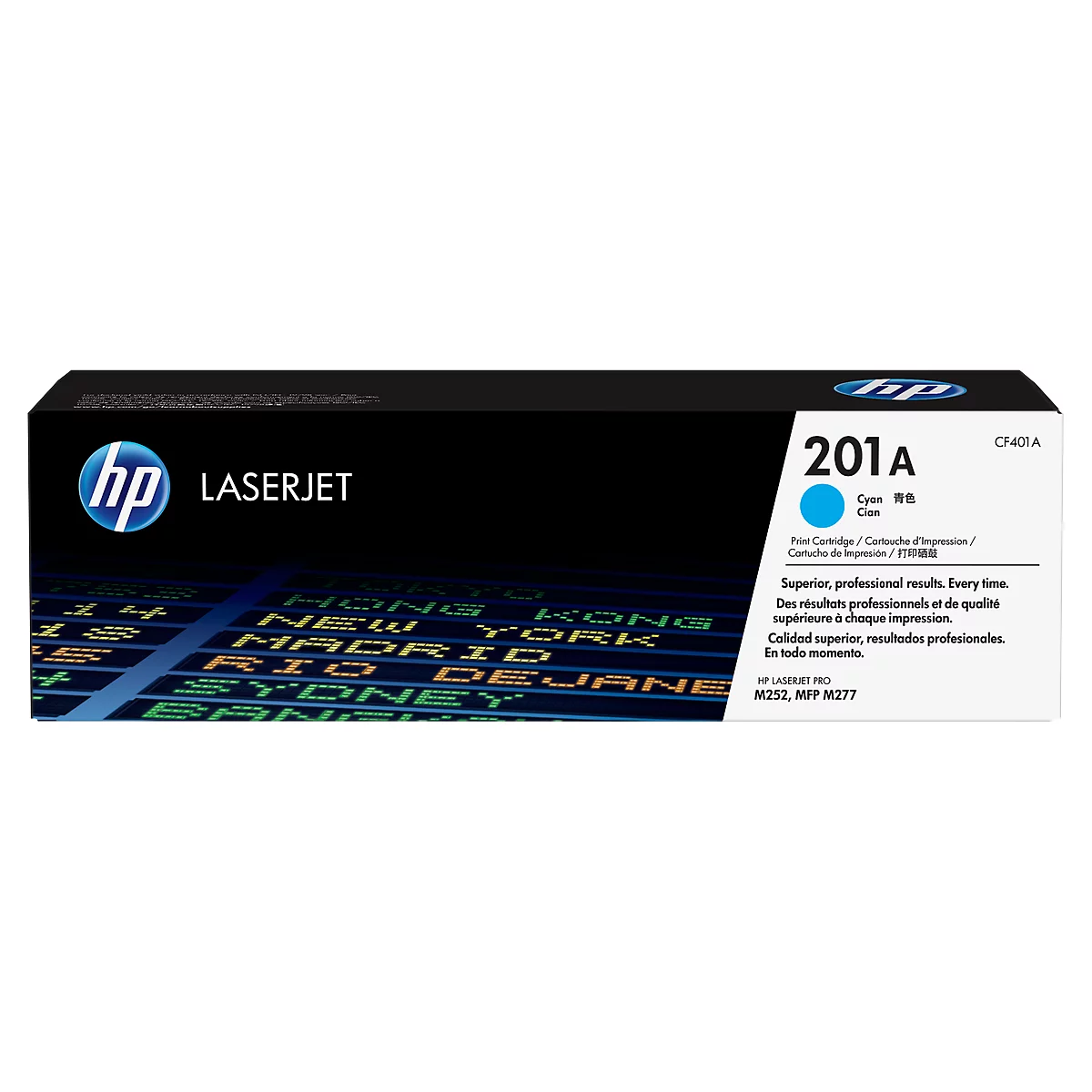 HP 201A Color LaserJet CF401A Toner cyan, original
