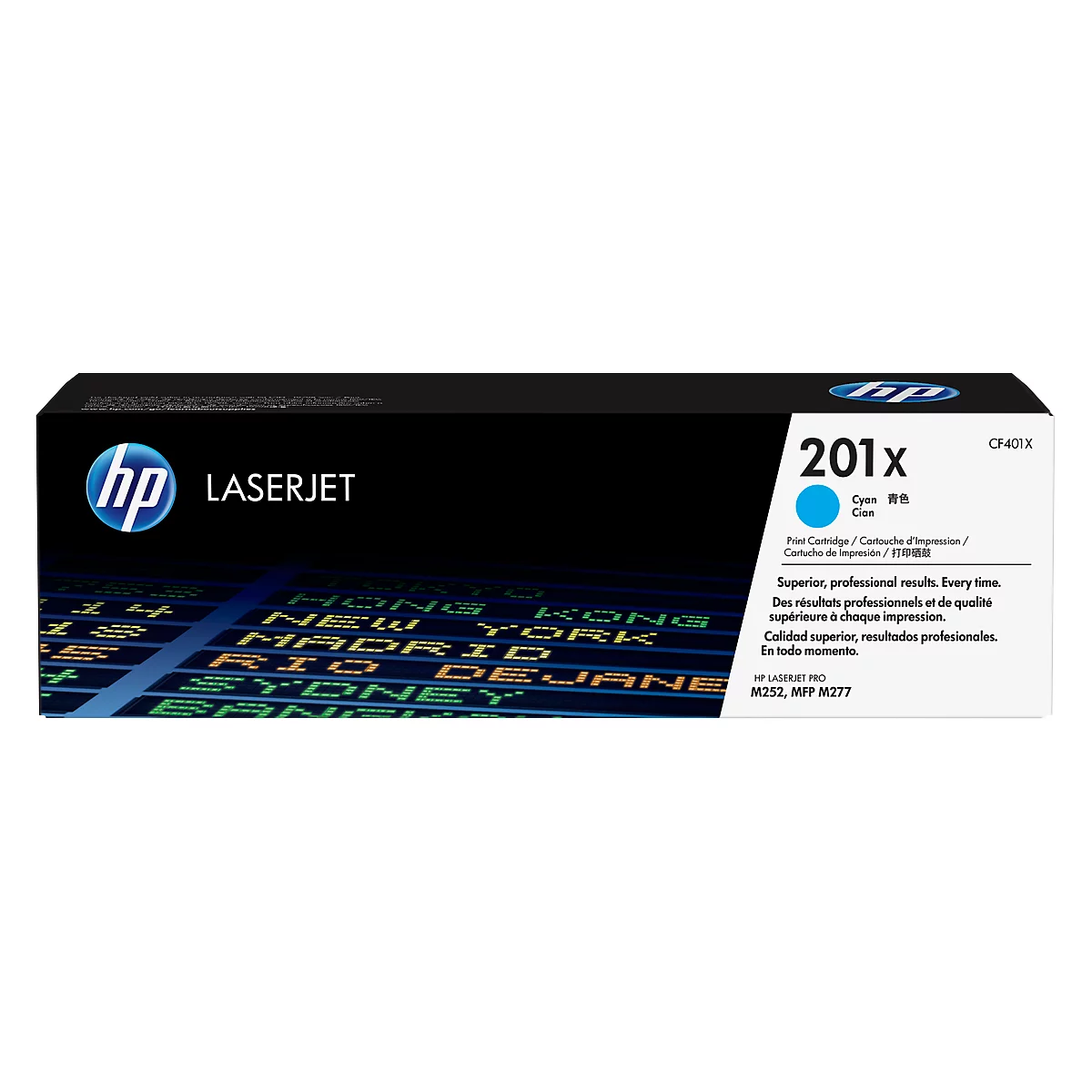 HP 201X Color LaserJet CF401X Toner cyan, original