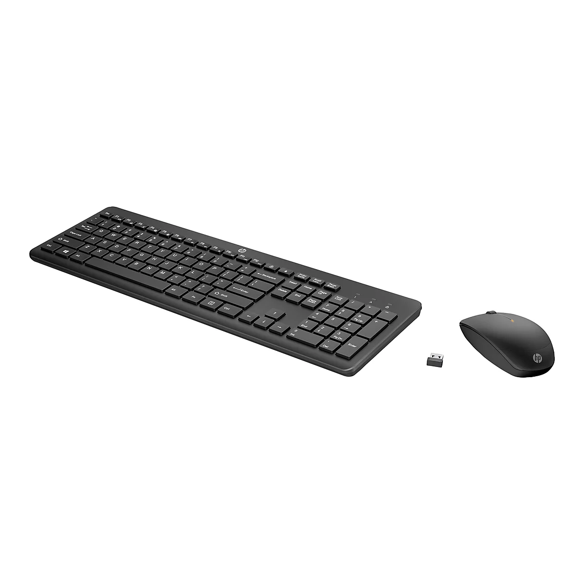 HP 230 - Tastatur-und-Maus-Set - kabellos - Deutsch - für HP 21, 22, 24, 27; Pavilion 24, 27, TP01; Pavilion Laptop 14, 15