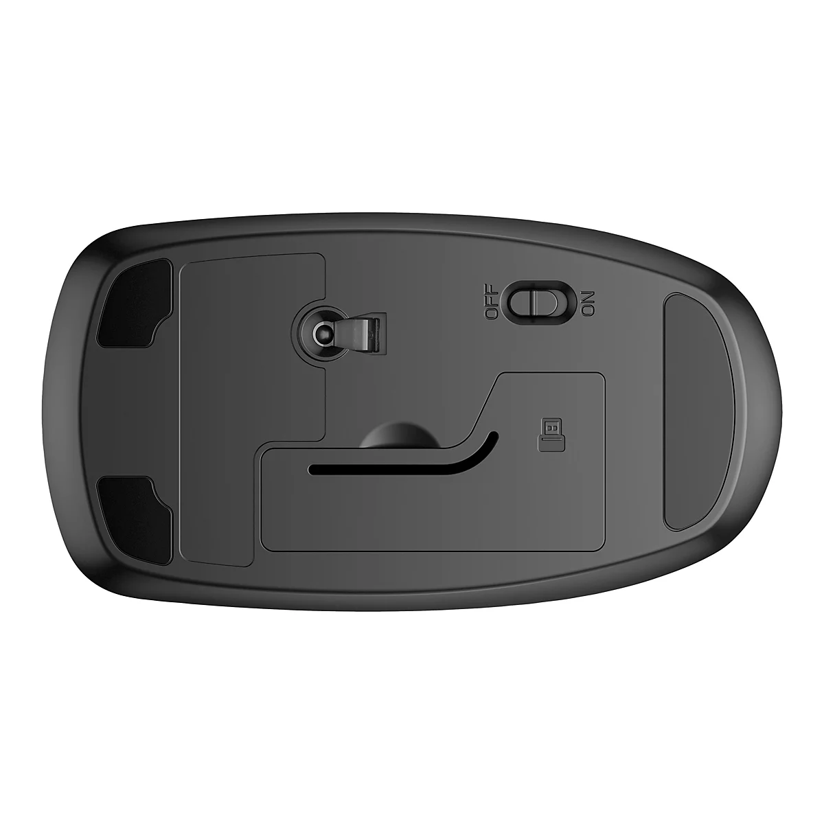 HP 235 - Maus - optisch - 3 Tasten - kabellos - 2.4 GHz